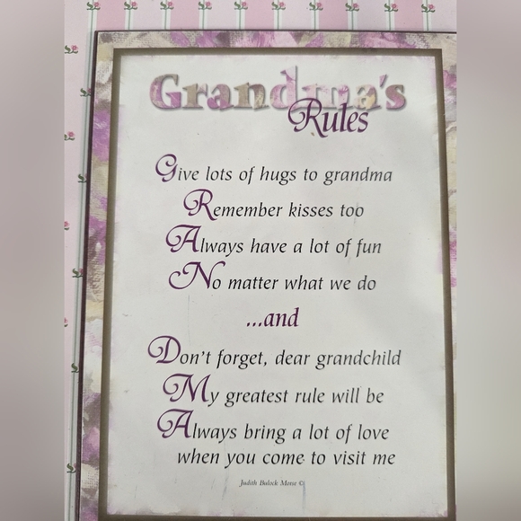 Grandma's rules sign - Picture 2 of 3